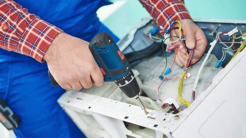 Ankara ECA ECA çamaşır makinesi kart tamiri – Su almama arızası orijinal parça ile giderildi. - Teknik servis örneği